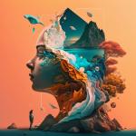 Digitalart Chaos im Kopf