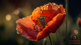 Macroaufnahme einer Mohnblume Macroaufnahme einer Mohnblume