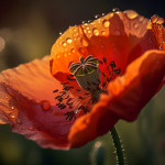 Macroaufnahme einer Mohnblume